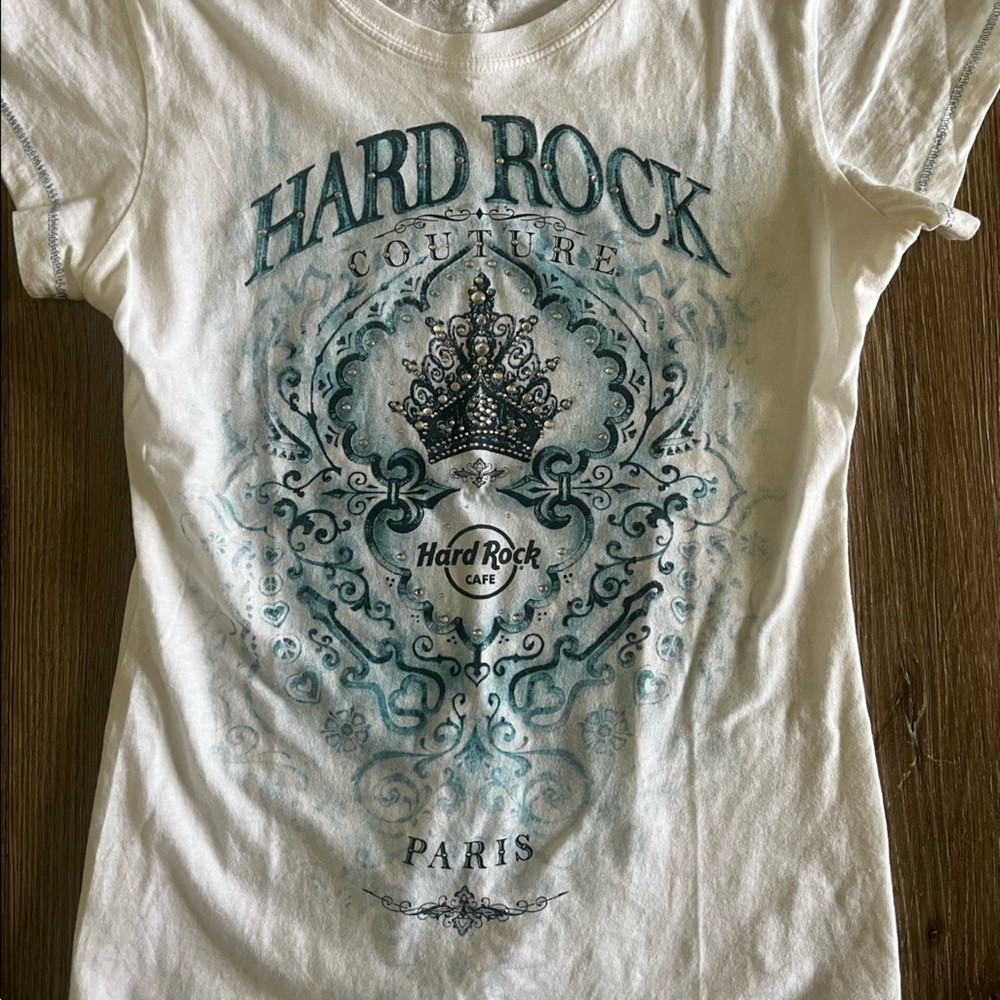 Y2k Hard Rock Couture “Paris” tee